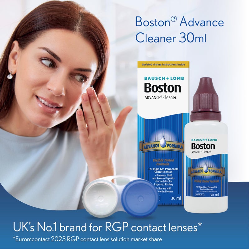 Boston Boston Advance Cleaner, Leaves Lenses Clean, Ready for Disinfection and Conditioning, for Rigid Gas Permeable (RGP) and Hard Contact Lenses, 30 ml  - Image 3