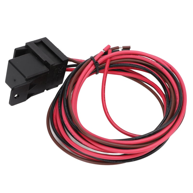 مجموعة أسلاك ريلاي تحكم منظم حرارة المروحة الكهربائية DC12V 60 قابلة للتعديل وتتناسب بشكل عالمي مع السيارات والشاحنات - Image 3