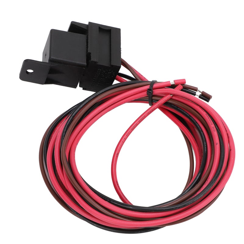 مجموعة أسلاك ريلاي تحكم منظم حرارة المروحة الكهربائية DC12V 60 قابلة للتعديل وتتناسب بشكل عالمي مع السيارات والشاحنات - Image 5