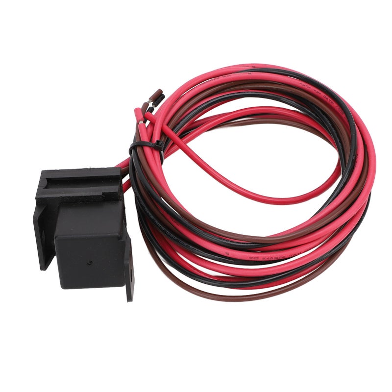 مجموعة أسلاك ريلاي تحكم منظم حرارة المروحة الكهربائية DC12V 60 قابلة للتعديل وتتناسب بشكل عالمي مع السيارات والشاحنات - Image 2