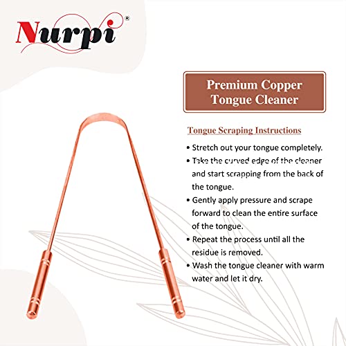 NURPI COPPER DESIGN PREMIUM TONGUE CLEANER pack of 1 - Image 3