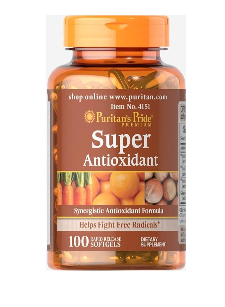 Puritan's Pride Super Antioxidant 100 Softgels