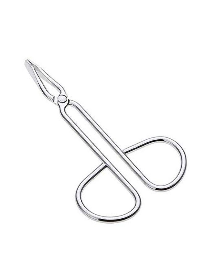 LASSUM Assum 2 Pcs Eyebrow Tweezers Stainless Steel Scissors Shaped Eyebrow Straight Tip Tweezers Clip - Image 2