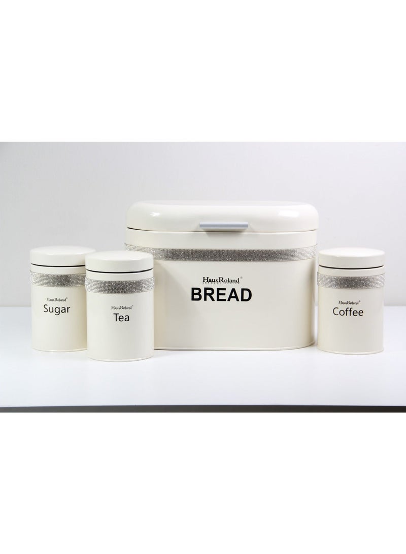 HausRoland Tea and coffee storage jars with ayasha for baking storage - Image 1