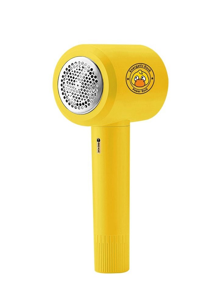 MileMelo Electric Fabric Shaver-Lint Remover Rechargeable, Electric Portable Sweater Defuzzer Yellow  - Image 1