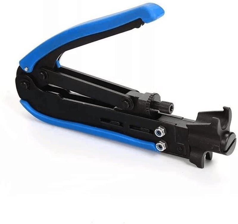 Gaobige Coax Cable Crimper Tool Kit, Coaxial Compression Tool for rg6 rg59 rg11 with 1 Wire Stripper, 10pcs F Male rg6 Connectors And 10pcs Female to Female rg6 Connectors, 1 Screwdriver - Image 3