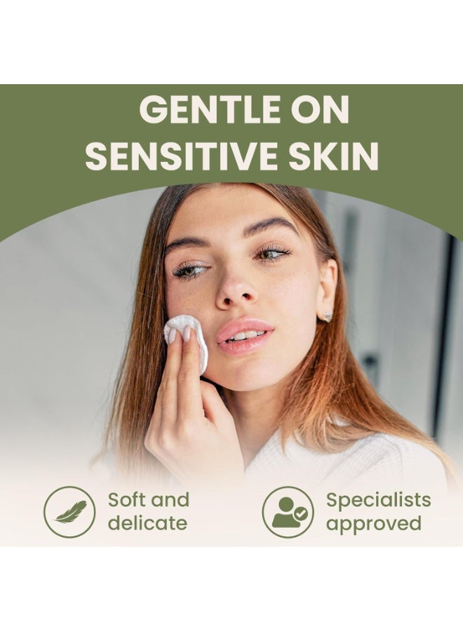 Beautiful Mind Cotton Rounds Makeup Remover Pads 200 Pack Lint Free Eco Friendly Compostable Soft Multi Use Skincare and Nail Care Pads - Image 5