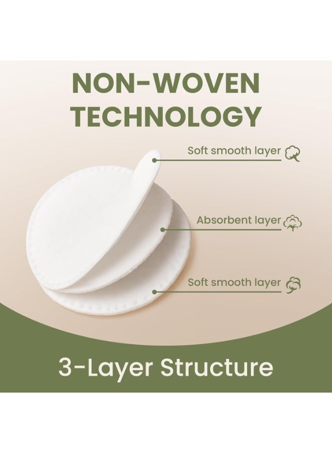 Beautiful Mind Cotton Rounds Makeup Remover Pads 200 Pack Lint Free Eco Friendly Compostable Soft Multi Use Skincare and Nail Care Pads - Image 3