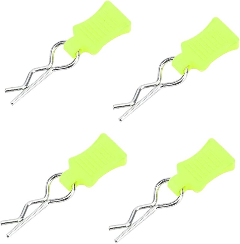 Yellow Green RC Car Body Shell Clip Pin Set For 1 8 1 10 1 12 Scale Models - Image 1