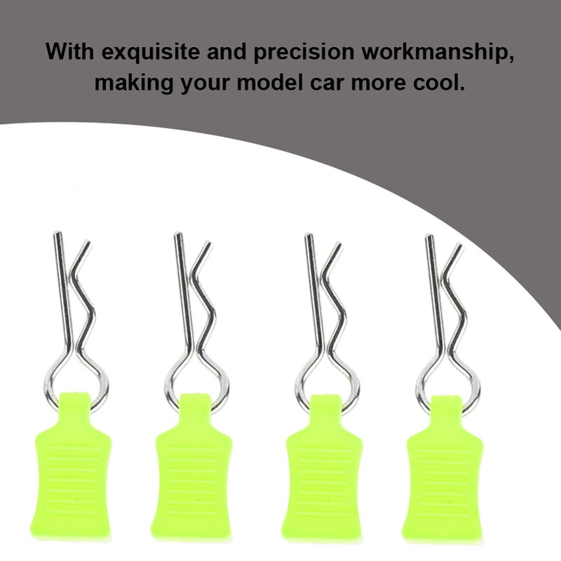 Yellow Green RC Car Body Shell Clip Pin Set For 1 8 1 10 1 12 Scale Models - Image 5