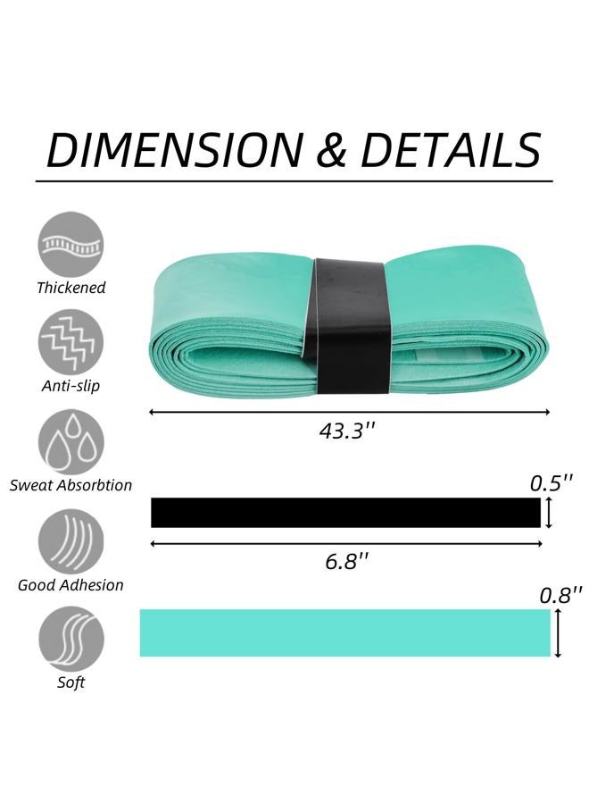 Nagpew 36 Pieces Tennis Racket Grip Tape, Colorful Overgrip Tape for Anti Slip and Absorbent Grip, Precut Racquet Handle Wrap Finishing Tape for Tennis, Pickleball, Squash, Badminton - Image 2