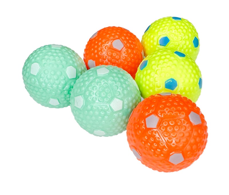 Crafts Central 6 PCS Latex Balls for Small and Medium Size Dogs - for Automatic Dog Ball Launcher, Playing Fetch, and Dog Toy - Image 1
