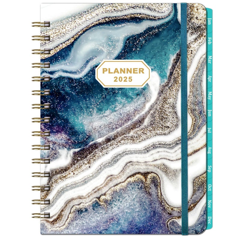 Coboll 2025 Planner - Calendar Planner 2025 from January 2025 to December 2025, Weekly Monthly Planner 2025 with Inner Pocket, Tabs, 6.4'' x 8.5'' - Image 1
