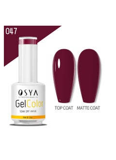 OSYA gel Nail Polish Collection Soak Off UV&LED CANNI OUTPUT Gel polish 15ml (047)  - Image 1