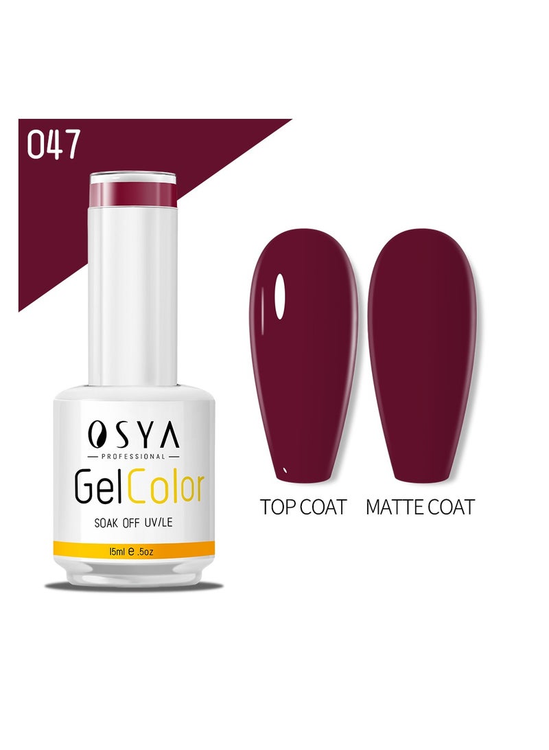 OSYA gel Nail Polish Collection Soak Off UV&LED CANNI OUTPUT Gel polish 15ml (047) - Image 1