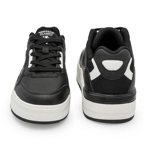Red Tape Lifestyle Sneakers Shoes for Women | Rounded Front, Soothing Insole & Impact-Resistant Comfort White/Black - Image 4