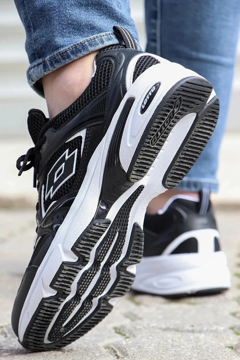 LOTTO Athens Men's Black White Sneaker Casual Sports Shoes V11