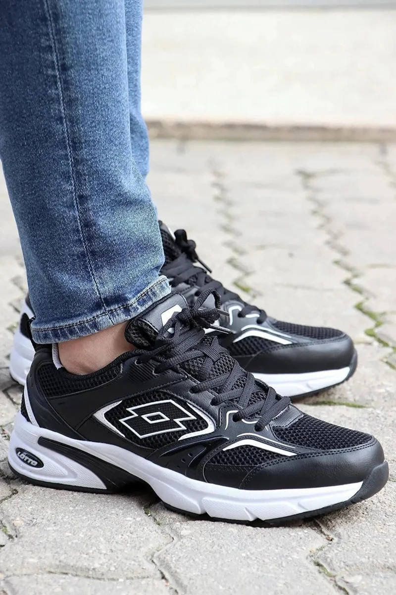 LOTTO Athens Men's Black White Sneaker Casual Sports Shoes V11