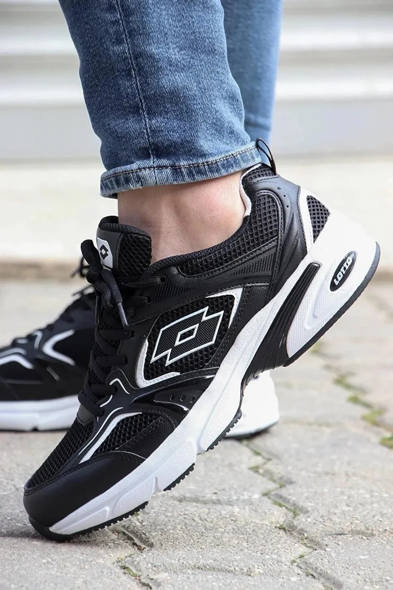 LOTTO Athens Men's Black White Sneaker Casual Sports Shoes V11