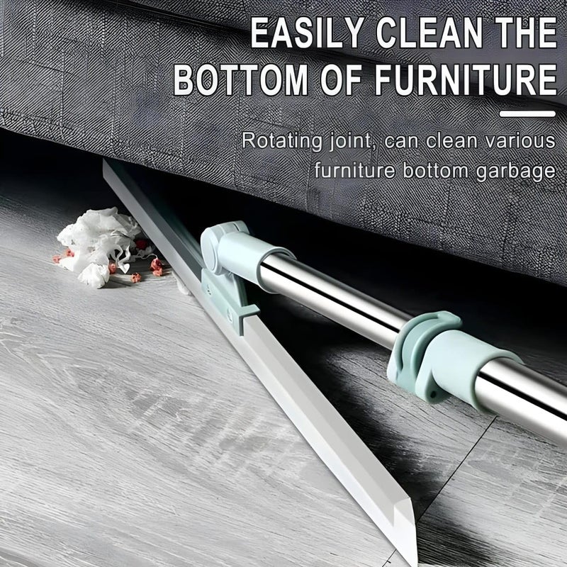 KRIVAZ Heavy Duty Magic Broom Silicon Floor Wiper Premium Floor Cleaning Squeegeeerfect for Bathroom and Kitchen Floors Stainless Steel Extendable Handle Easy Floor Cleaning Tool Pack of 1 - Image 4