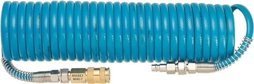 HAZET spiral hose 9040-7 I highly flexible polyurethane hose with 7.203.41 ft length, 12.3.58 in air connection thread and 10 bar working pressure - Image 5