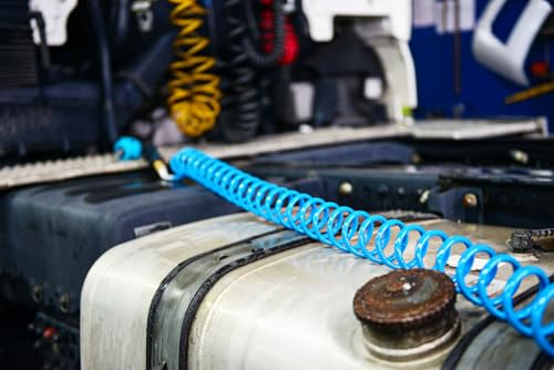 HAZET spiral hose 9040-7 I highly flexible polyurethane hose with 7.203.41 ft length, 12.3.58 in air connection thread and 10 bar working pressure - Image 4