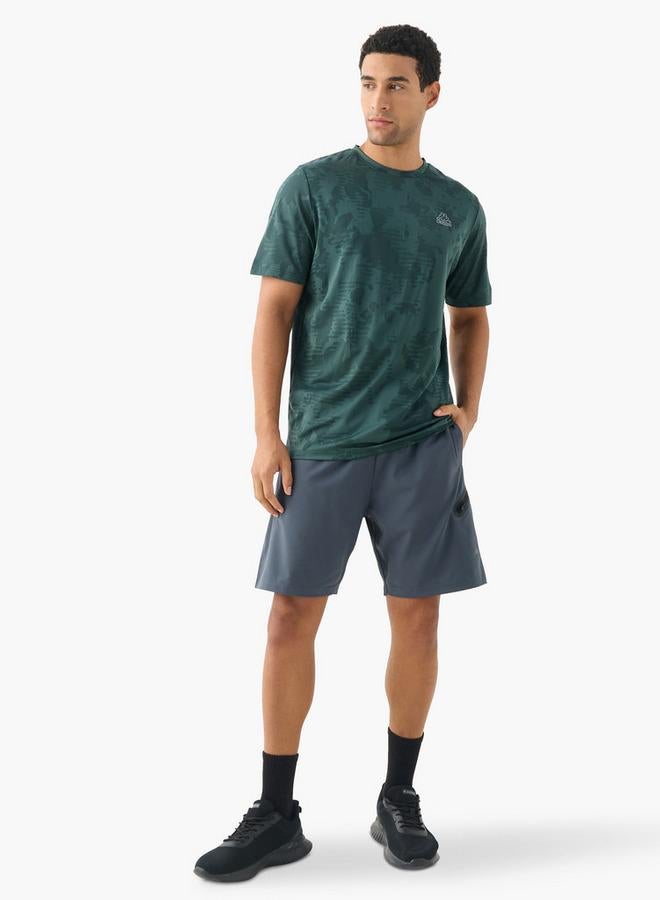 كابا تي شيرت كابا بطبعة شعار ورقبة دائرية وأكمام قصيرة - Image 2