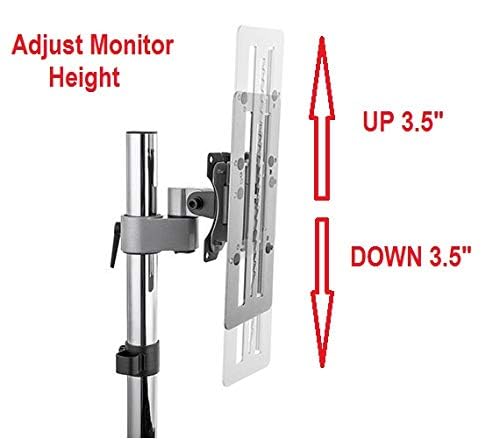 Mount Plus MP-XMA-02 Height Adjustable VESA Adapter Accessory Bracket Kit for Computer Monitor 13" to 27" Screens (Height Adjustable VESA Adapter) - Image 4