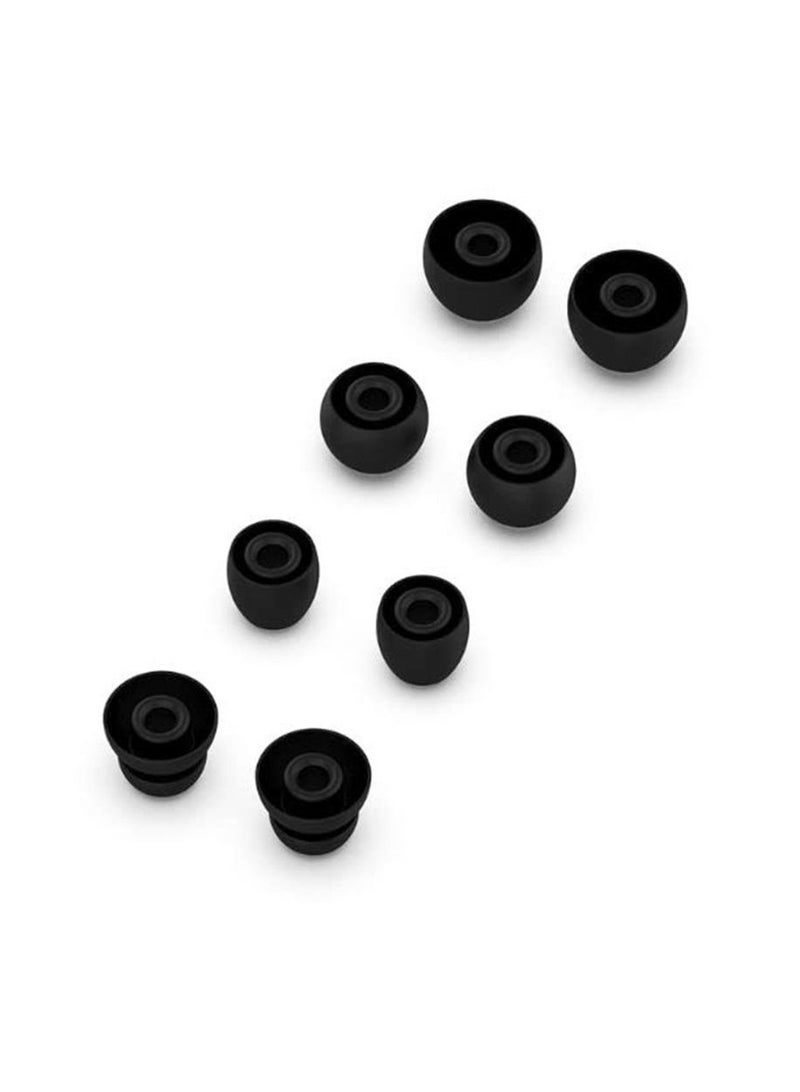 مجموعة سماعات أذن سيليكون بديلة متوافقة مع Beats powerbeats pro / powerbeats3 سماعات أذن لاسلكية 4 أزواج (أسود) - Image 3