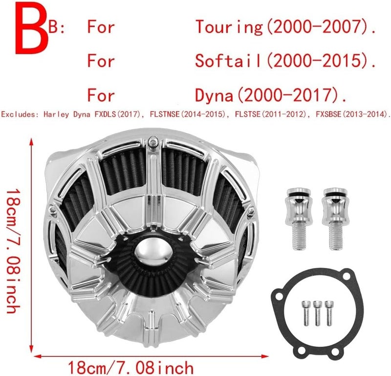 Wivplex Motorcycle Air Cleaner Intake Filter - Image 2