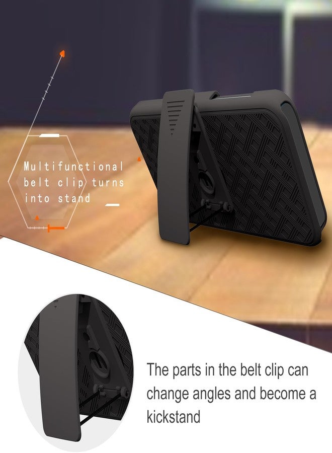Ailiber for Samsung Galaxy S24 5G Case with Belt Clip, Galaxy S24 Holster Case with Screen Protector, Kickstand Holder, Slim Shockproof Shell Full Body Cell Phone Case Cover for Samsung S24 5G-Black - Image 4