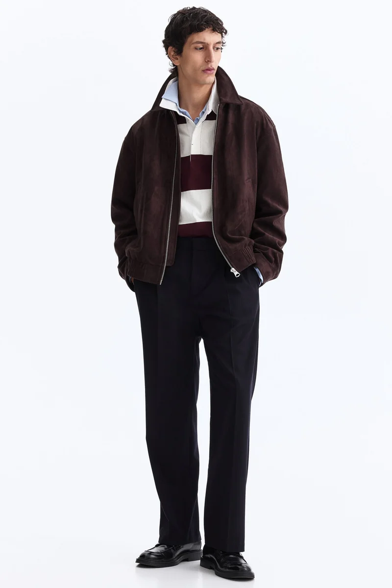 اتش اند ام جاكيت بياقة