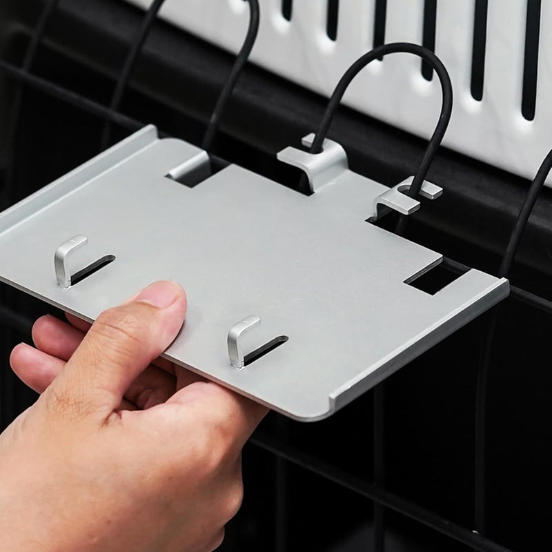 TITECK Wood Stove Fan Mounted Holder: Multi-Purpose Bracket Fan Adapter Plates, Vertical Fence Propane Heater Attachment Accessories for Fixing Heat Powered Fireplace Fan - Image 1