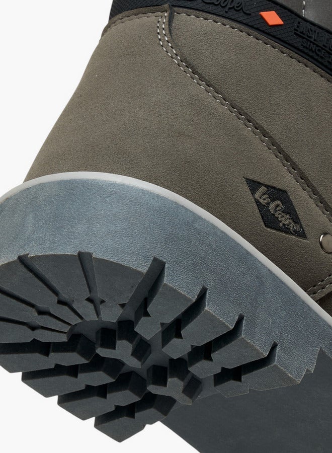 لي كوبر أحذية الكاحل رجالي برباط وتفاصيل جلدية - Image 5