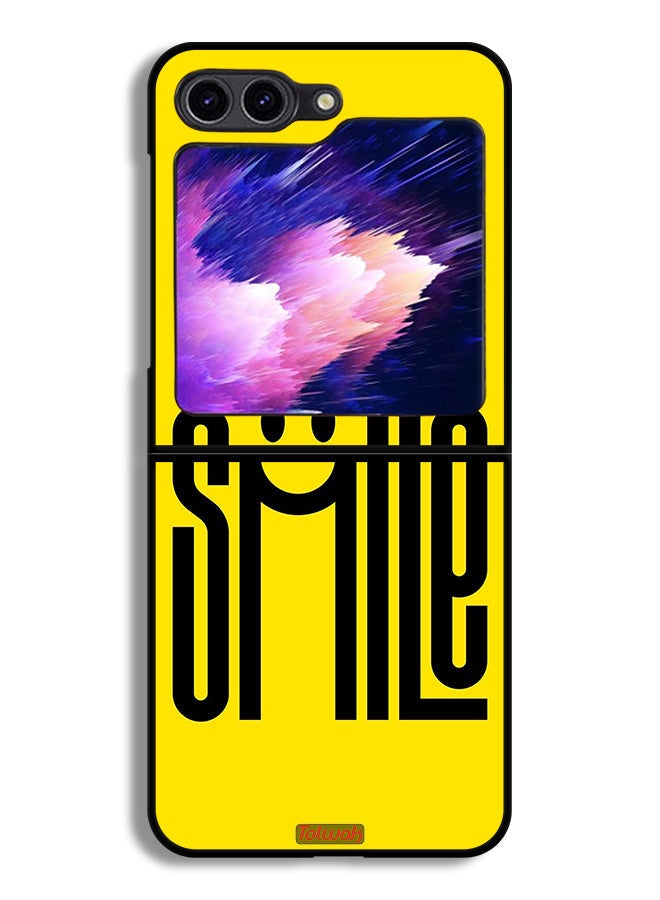 Tolwak Samsung Galaxy Z Flip6 Protective Case Cover Smile Art  - Image 1