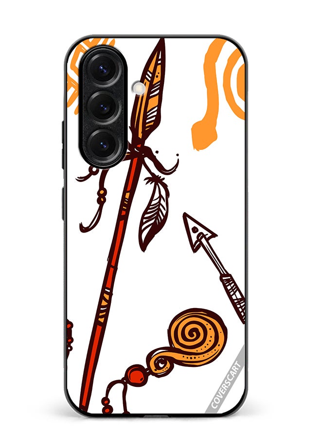 Protective Case Cover For Samsung Galaxy S25 African Spear Design Multicolour