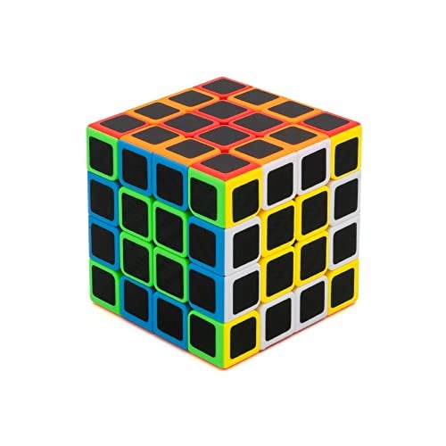 Cubelelo Drift Carbon Fiber 4x4 Speed Cube Puzzle Toy for Kids & Adults Magic Speedy Stress Buster Brainstorming Cube - Image 1