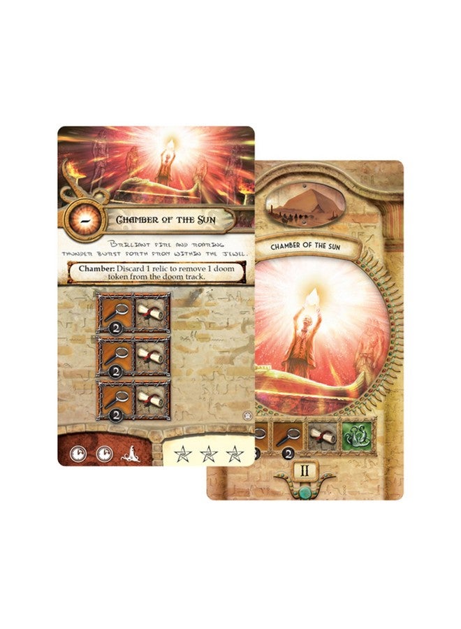 Fantasy Flight Games Elder Sign Omens of the Pharaoh Board Game EXPANSION - Egyptian Adventure! Cooperative Horror Mystery Game, Ages 14+, 1-8 Players, 1-2 Hour Playtime, Made by Fantasy Flight Games - Image 2