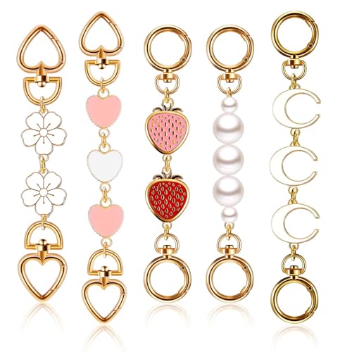 Remuuly 5 Pcs Bag Extender Chain Purse Strap Extender Gold Metal Bag Replacement Chain for Handbag Crossbag ShoulderBag Making Supplies Purse Chains Accessories(Classic) - Image 1