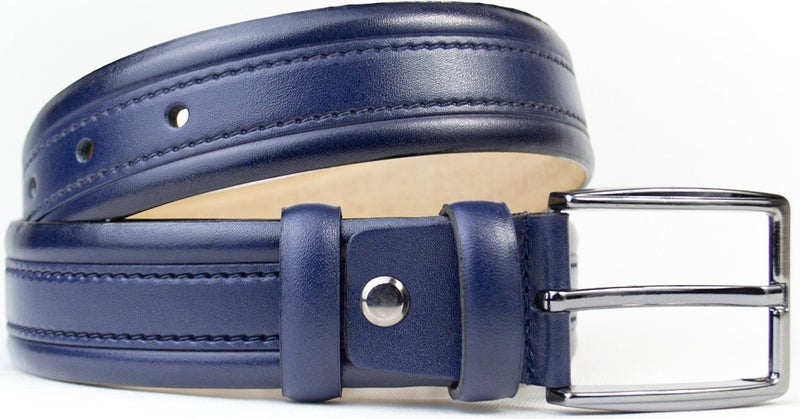 Gayış Gaış Special Oval Box | 100% Genuine Buffalo Leather | Classic Navy Blue Men's Belt | Gift Dowry Belt - Image 5