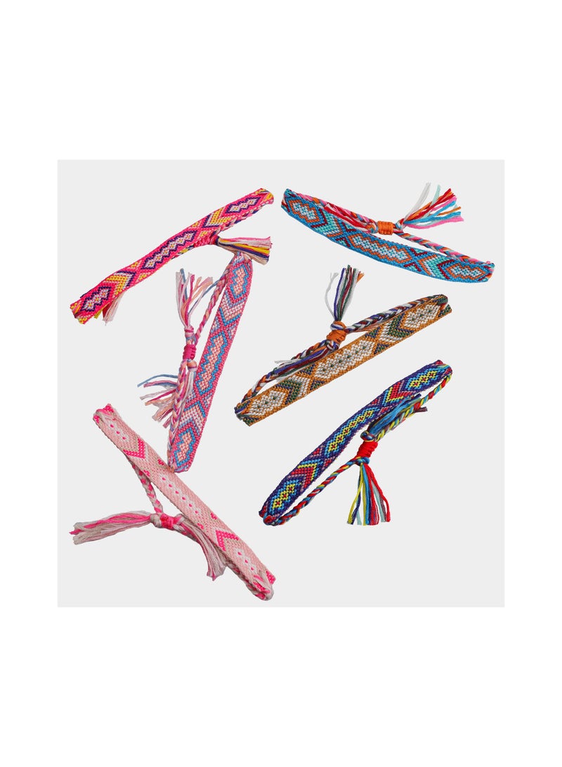 Luckam 12 Pcs Nepal Woven Friendship Bracelets Handmade Braided String Adjustable Bulk Bracelet for Women Kids Girls - Image 2