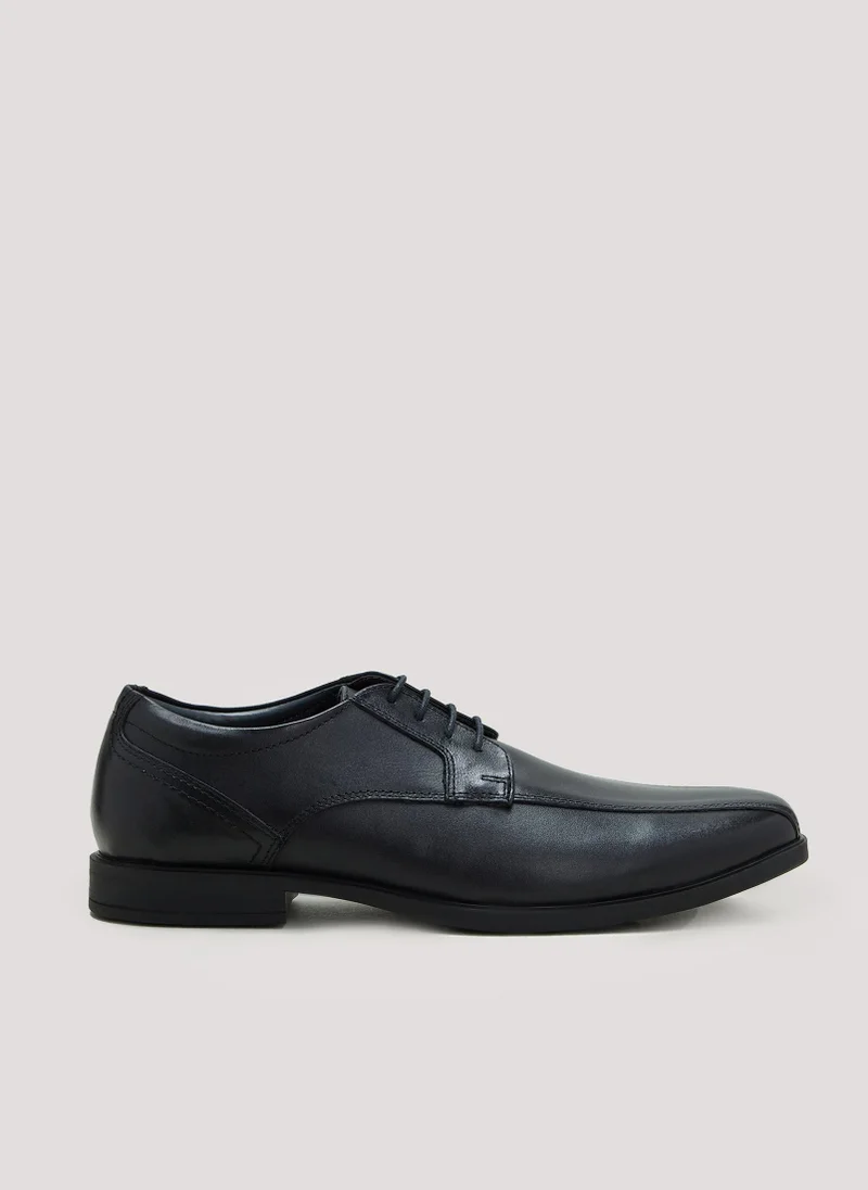 ماتلان Soleflex Black Tramline Derby Shoes