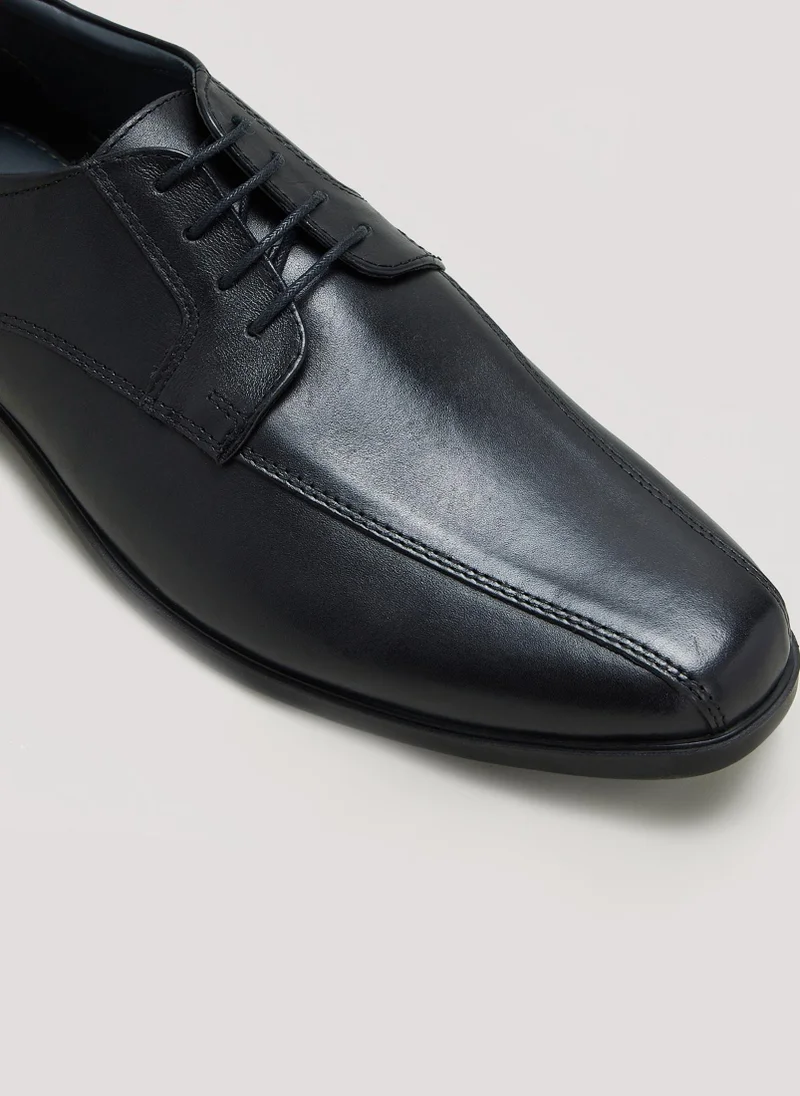 ماتلان Soleflex Black Tramline Derby Shoes
