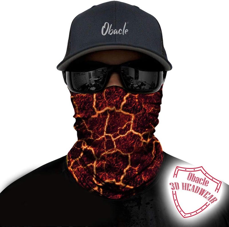 Obacle Seamless Bandana Rave Face Mask Women Men for Dust Wind Sun Protection - Image 2