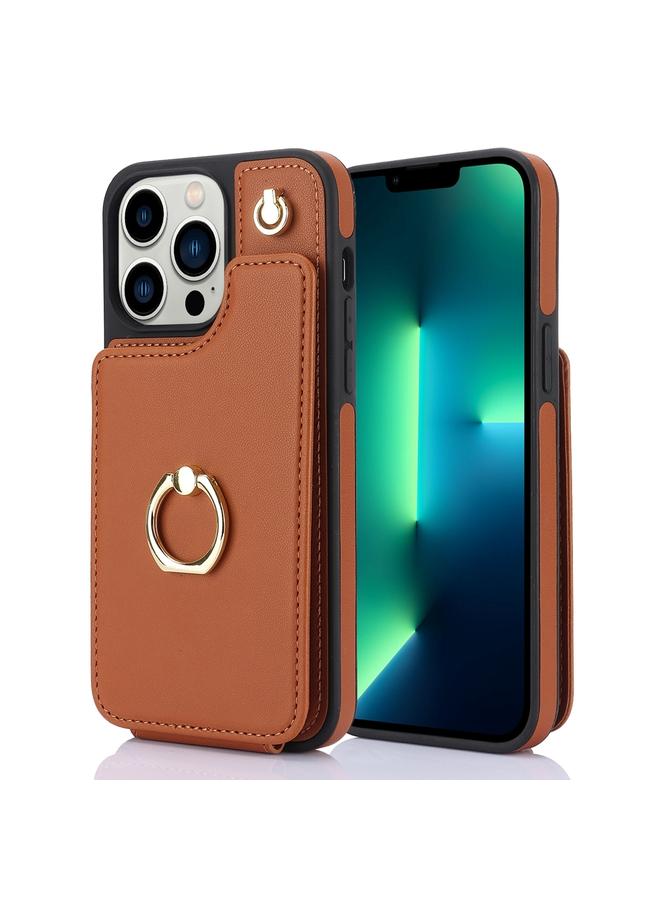 Zaboon Case For iPhone 13 Pro Max YM005 Skin Feel Card Bag Phone Case with Long Lanyard - Image 1