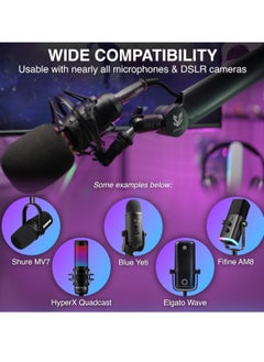 SA-30 Microphone Boom Arm, 360° Rotatable Mic Stand With 6 inch Riser, Microphone Holder with 1/4"", 3/8"" And 5/8"" Adapters, Professional Microphone Arm With Accessories Mic Boom Arm Mic Stand - pzsku/ZC1FCC15C30095B1BBE4BZ/45/_/1733341570/fcbacd62-8cc2-49e1-bd6b-2b8d1c1a71fa