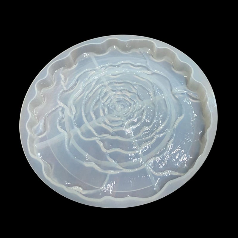 Snoogg SNOOGG Pack of 2 Piece 15 CM Round Shape Resin Mould Flower Tray Silicone Mould for epoxy Resin Casting and Resin Art, Anniversary Unique Gifting DIY Crafts Home Decor Wedding  - Image 1