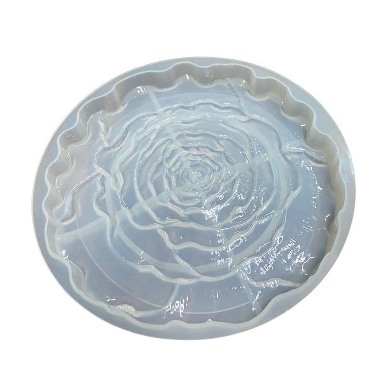 Snoogg SNOOGG Pack of 2 Piece 15 CM Round Shape Resin Mould Flower Tray Silicone Mould for epoxy Resin Casting and Resin Art, Anniversary Unique Gifting DIY Crafts Home Decor Wedding  - Image 3