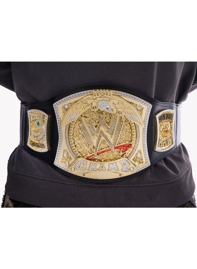 WWE Wrestling Championship Spinner Belt 125cm– WWE Style Plastic Winner Belt for Kids & Adults, 2 Designs - Image 1