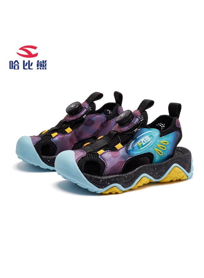 Habib Bear Children's Shoes Summer New Boys Baotou Sandals Girls Comfortable Swivel Buckle Lightweight Sandals Daifa